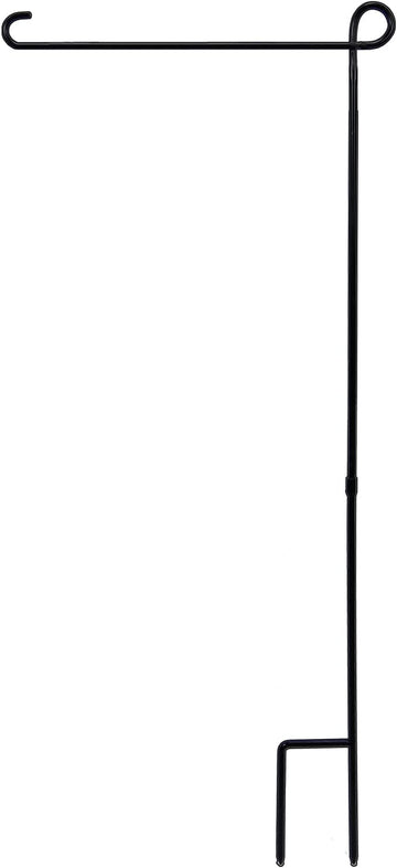 Hogardeck Garden Flag Holder Stand, Thickened Pole Sturdy and Straight Premium Yard Flag Holder Weather-Proof Metal Flagpole for American Flag, Christmas Garden Flag, Outdoor Garden Decor Decoration