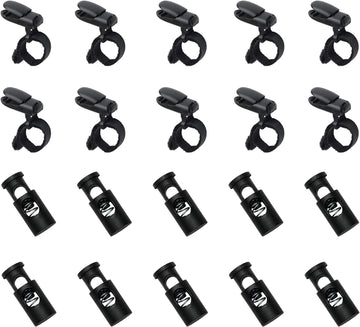 HOOSUN 20 Pack Garden Flag Clips and Stoppers,Tiger Clips for Garden Flag Holders,Garden Flag Stoppers,Garden Flag Holder Clips for Small Flags,Garden Flag Accessories Decorative Garden Flag Holder