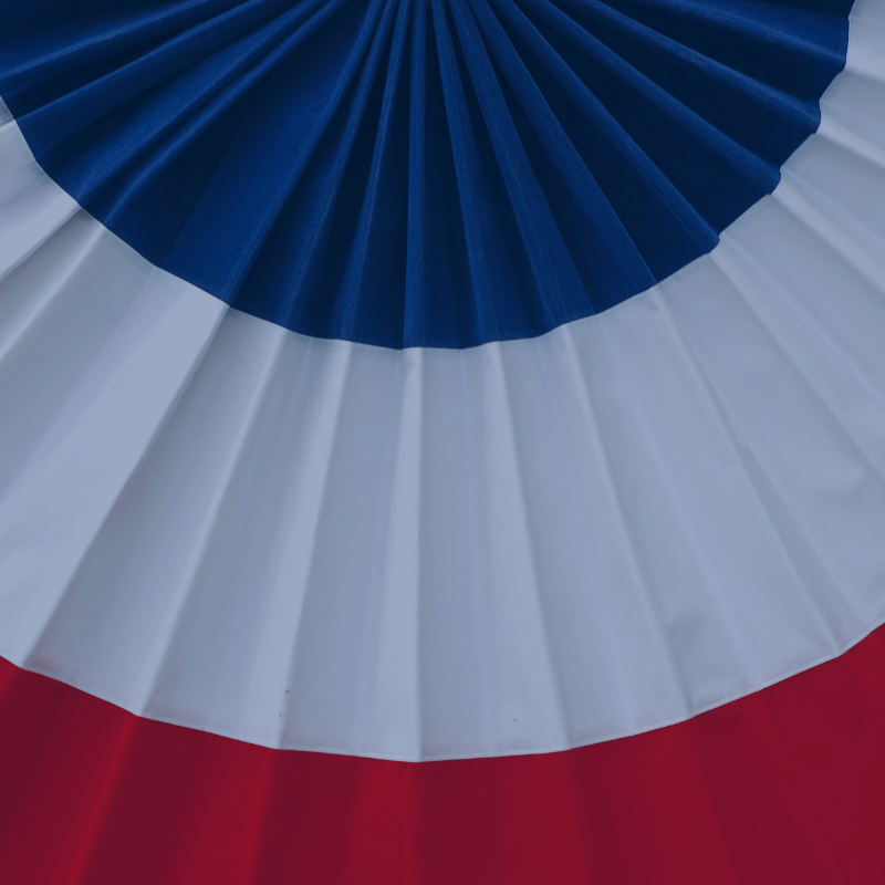 Pleated Fan Flags