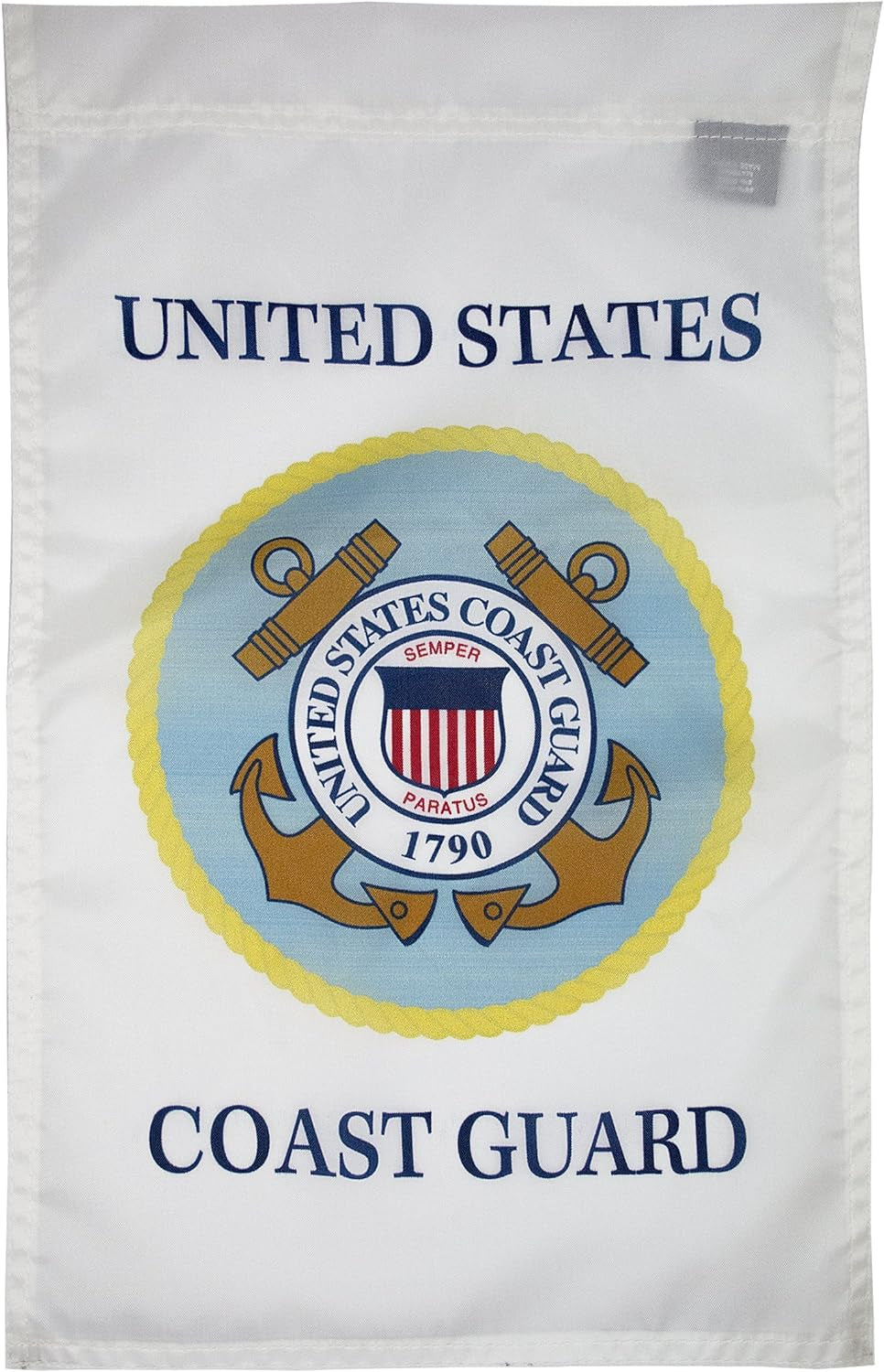 U.S. Coast Guard Nylon Garden Flag, Made in the USA, 18X12"