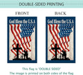 Baccessor God Bless America 4Th of July Garden Flag Double Sided, 4Th of July Memorial Day Independence Day Patriotic Garden Yard Flag Outdoor outside Holiday Decoration 12.5 X 18 Inch