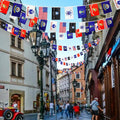 Consummate 2 String USA Military Flags Banner Set All Branches Bunting Flags for Memorial Day,Veterans Day Decorations,60 Feet 42 Flags