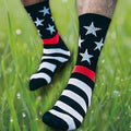 American Flag Socks for Men or Women 4Th July Middle Socks Star and Stripe Patriotic Freedom Day Gifts