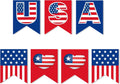 USA Banner, American Independence Day Party Sign Decorations, US Patriotic Theme Supplies, 4Th of July Decor