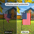 HOOSUN 20 Pack Garden Flag Clips and Stoppers,Tiger Clips for Garden Flag Holders,Garden Flag Rubber Stoppers,Garden Flag Holder Clips for Small Flags,Garden Flag Accessories Decorative Flag Holder
