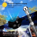 Flag Pole Light Solar Powered Outdoor Top Mounted Flagpole Solar Light, Metal Clamps Fits 1”To 1.5”Flagstaff , Brightest Flagpole Lights 13 LED Dusk to Dawn for Wall-Mount Spinning Flag Poles BLACK Y