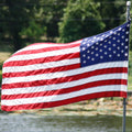 American Flag 3X5 Ft Tearproof Series for Outside, 100% in USA, Longest Lasting, Super Tough Fade Resistant Spun Polyester, High Wind US Outdoor Flags Embroidered Stars, Sewn Stripes, Brass Grommets
