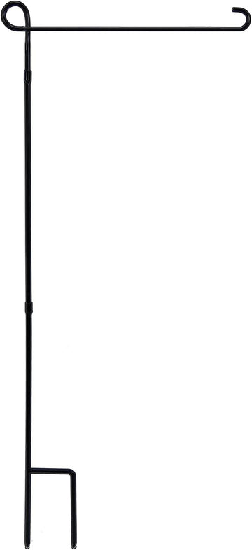 YEAHOME Garden Flag Stand Holder, Premium Yard Flag Holder Weather-Proof Metal Powder-Coated Flagpole for American Flag, Christmas Garden Flag, Outdoor Garden Decor Decoration