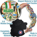 United States Jumbo Country Map Magnet by Classic Magnets, Collectible Souvenirs Made in the USA