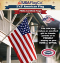 American Flags by USA Flag Co. (Made in USA) the Best 5X8 Embroidered Stars and Sewn Stripes United States Flag, Amazon a to Z Guarantee - 5 X 8 Ft.