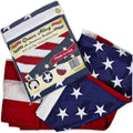 Grace Alley American Flag: 6X10 FT US Flag - 100% Made in USA. Embroidered Stars, Sewn Stripes and Brass Grommets. Fade Resistant, Heavy Duty, Long Lasting Nylon for Outdoor Durability