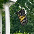 Dont Tread on Me Flag with Poles for outside House, 6Ft Aluminum No Tangle Spinning Flag Pole, 180° Multi- Position Mounting Bracket, 3X5 Ft Double Sided Gadsden Flag, Wind Resistant Pole Kit (Black)