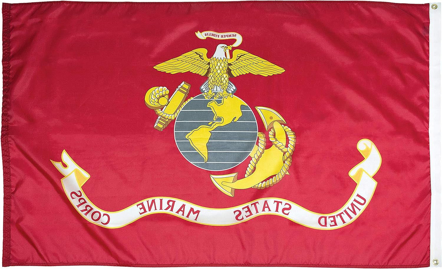 U.S. Marine Corps Nylon Military Flag, Made in the USA, 4X6'