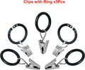 Garden Flag Clips and Stoppers,Tiger Clip with Ring and U Clamp(For 6Mm Rod),Anti Wind Accessories for Garden Flag Holder