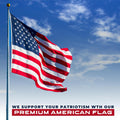 Set of Heavy Duty American Flag 3X5 with POWMIA Flag, You Are Not Forgotten Prisoner of War Missing in Action, for Outside, Indoor Flag