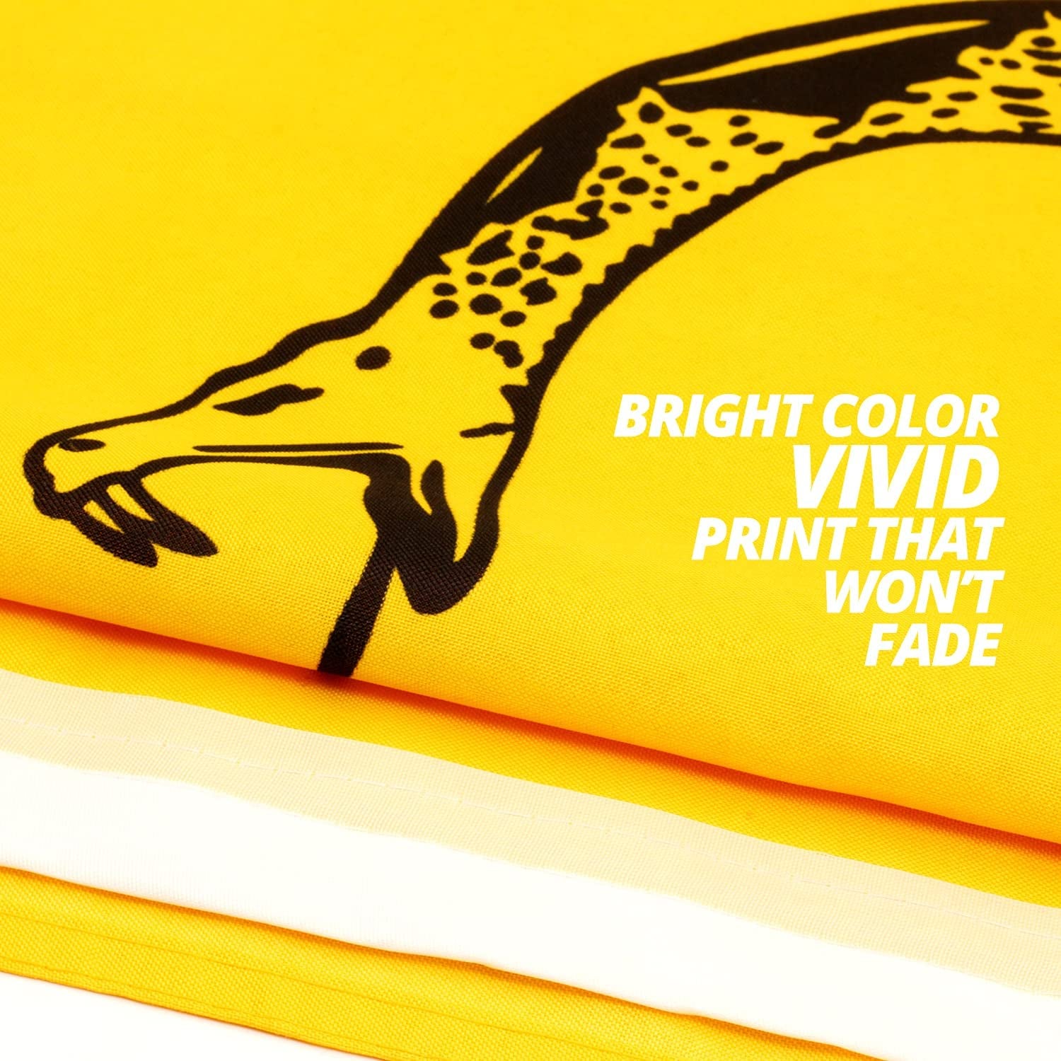Anley Fly Breeze 3X5 Foot Don'T Tread on Me Flag - Vivid Color and Fade Proof - Canvas Header and Double Stitched - Flags Polyester with Brass Grommets 3 X 5 Ft