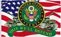 U.S. Army United States Army This We'Ll Defend American Flag - UV Fade Resistant Double Printed and Double Stitched 150D Polyester 3X5Ft Banner (This We'Ll Defend)