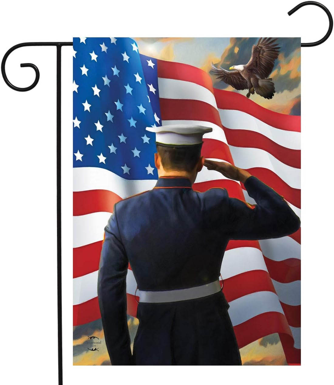 America'S Heroes Military Garden Flag USA Pride 12.5" X 18" Briarwood Lane