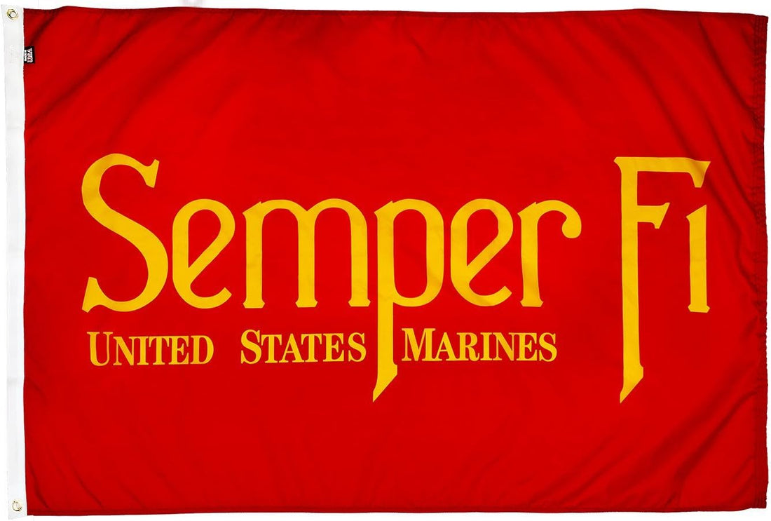 Semper Fi Nylon Military Flag, Made in the USA, 3X5'