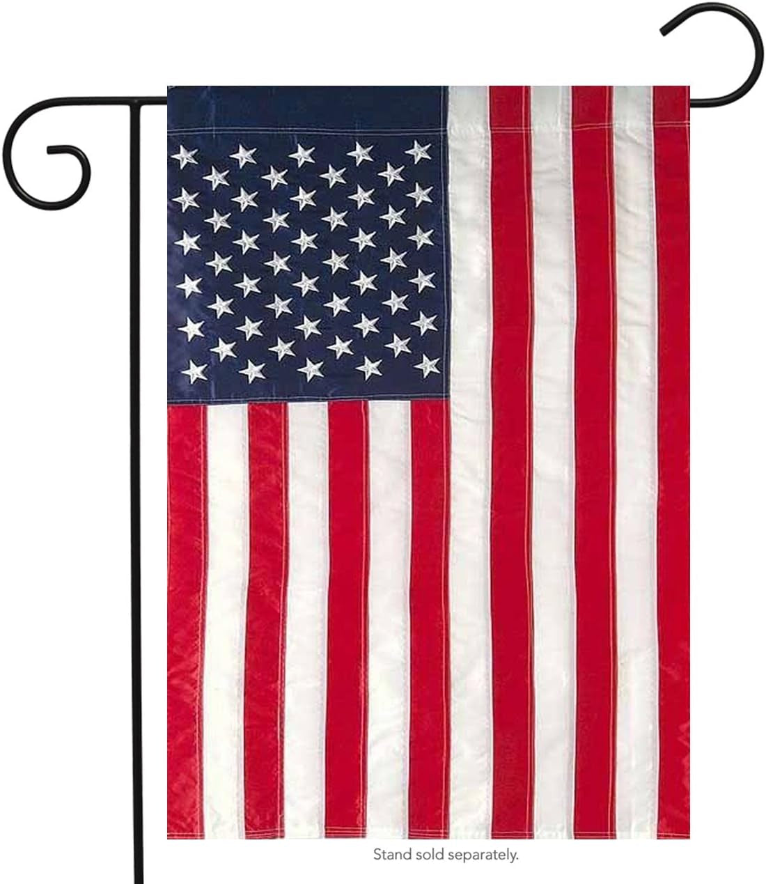 Embroidered American Flag Garden Flag Stars & Stripes USA 12.5" X 18"
