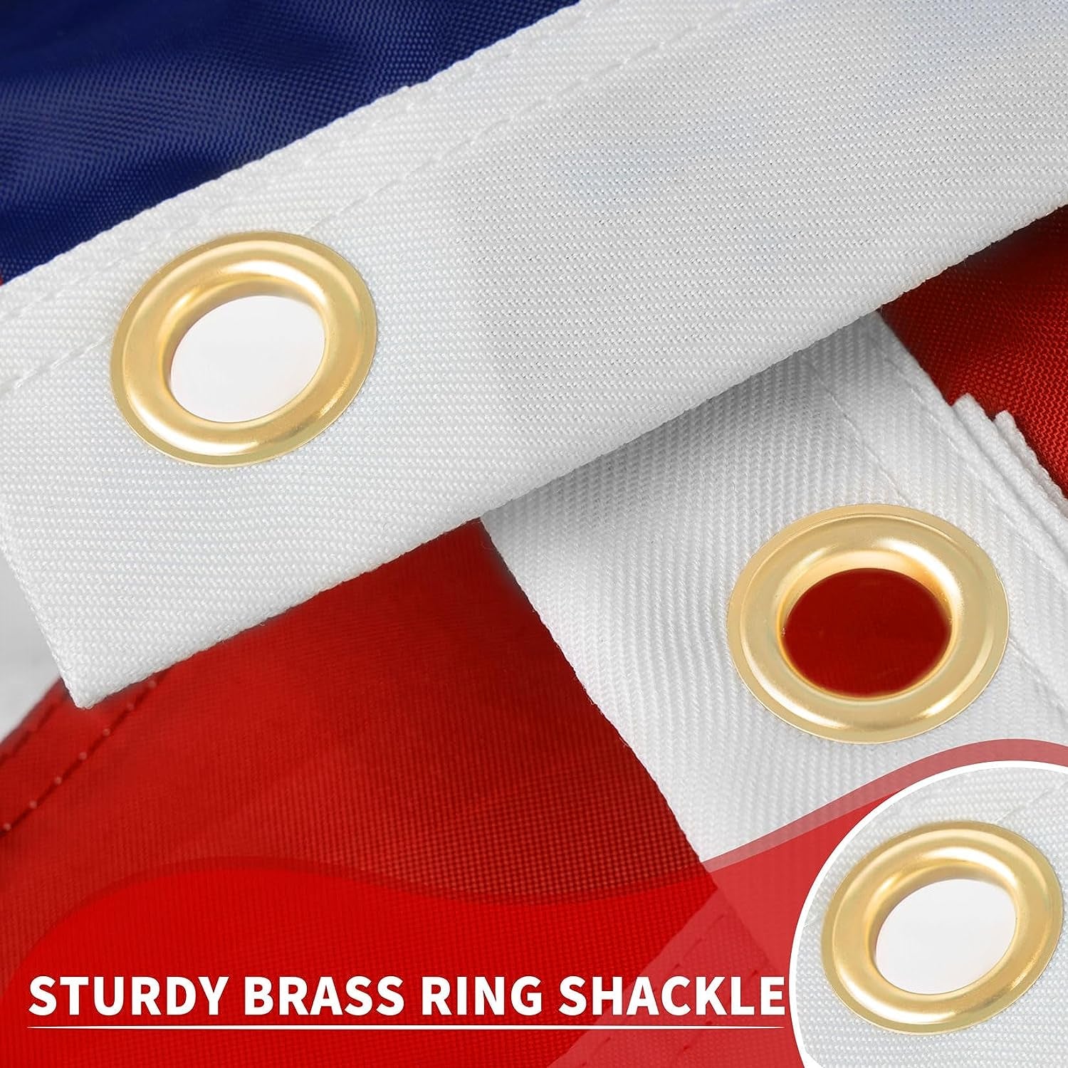American Flag 3X5 Outdoor Heavy Duty, Embroidered Stars Flag the Strongest Longest Lasting Thicken Nylon Tough Durable 3X5 Ft American Flag American Flag 3X5 Best in Usa Quality High Nice Flag,Well