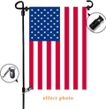 Garden Flag Stand Iron Garden Flag Pole 36.5X16.5 Inch with 2 Flag Stopper and 1 Tiger Clip Garden Flag Stake for Outdoor Decorate Garden Yard