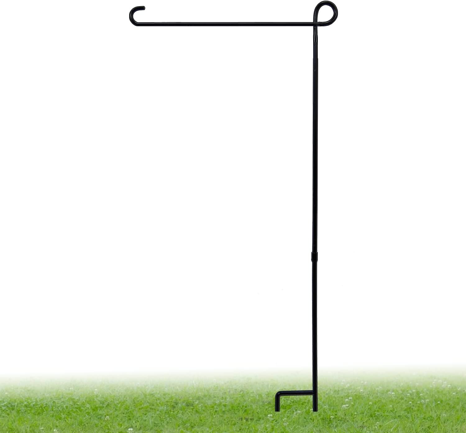 Garden Flag Holder Stand, Premium Garden Flag Pole Holder Weather-Proof Metal Powder-Coated Flagpole without Clip and Stopper and Flag for Garden Flag, Outdoor Garden Decor