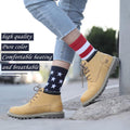 ZXGXLAW American USA Flag Socks Funny Men Women 4Th July Middle Star and Stripe Patriotic Freedom Day Gifts