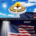 MEIHONG Solar Flag Pole Light, Automatic Solar Flagpole Lights Outdoor Dusk to Dawn, Solar Powered Flag Light, Waterproof LED Flagpole Downlight Lighting for Most 15 to 25 Ft Top (White)
