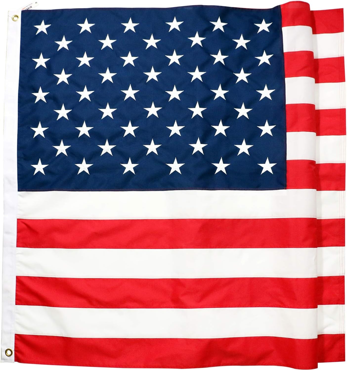 5X8 FT American Made USA Flag Long-Lasting Heavy Duty United States Flag Embroidered Stars Sewn Stripes UV Protected Outdoor US Flag