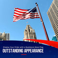 American Flags for outside 3X5 American Flag 100% Made in USA -US Flag 3X5 Heavy Duty Outdoor with Embroidered Stars and Sewn Stripes | Outdoor Flag for High Wind - FMAA Certified