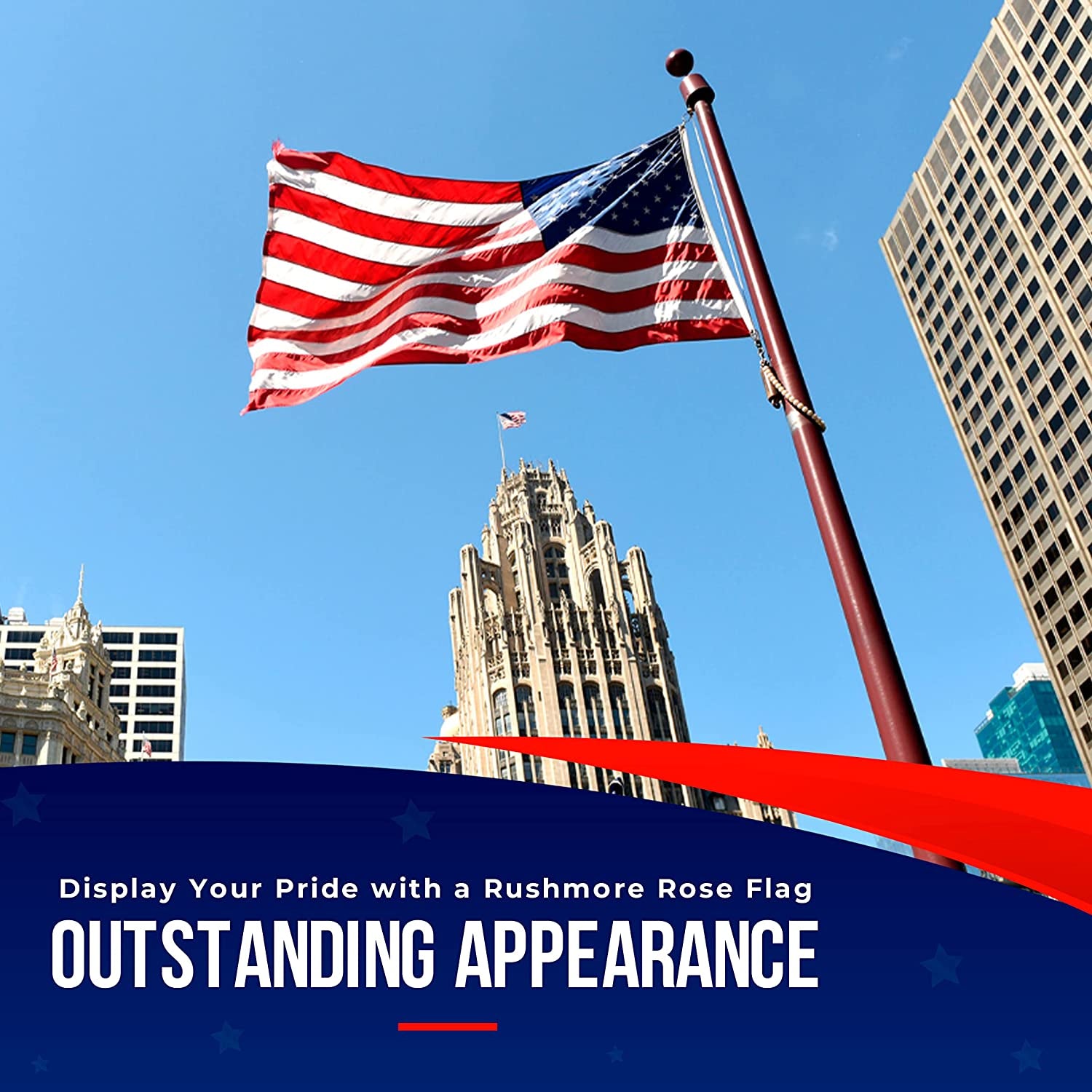 American Flags for outside 3X5 American Flag 100% Made in USA -US Flag 3X5 Heavy Duty Outdoor with Embroidered Stars and Sewn Stripes | Outdoor Flag for High Wind - FMAA Certified