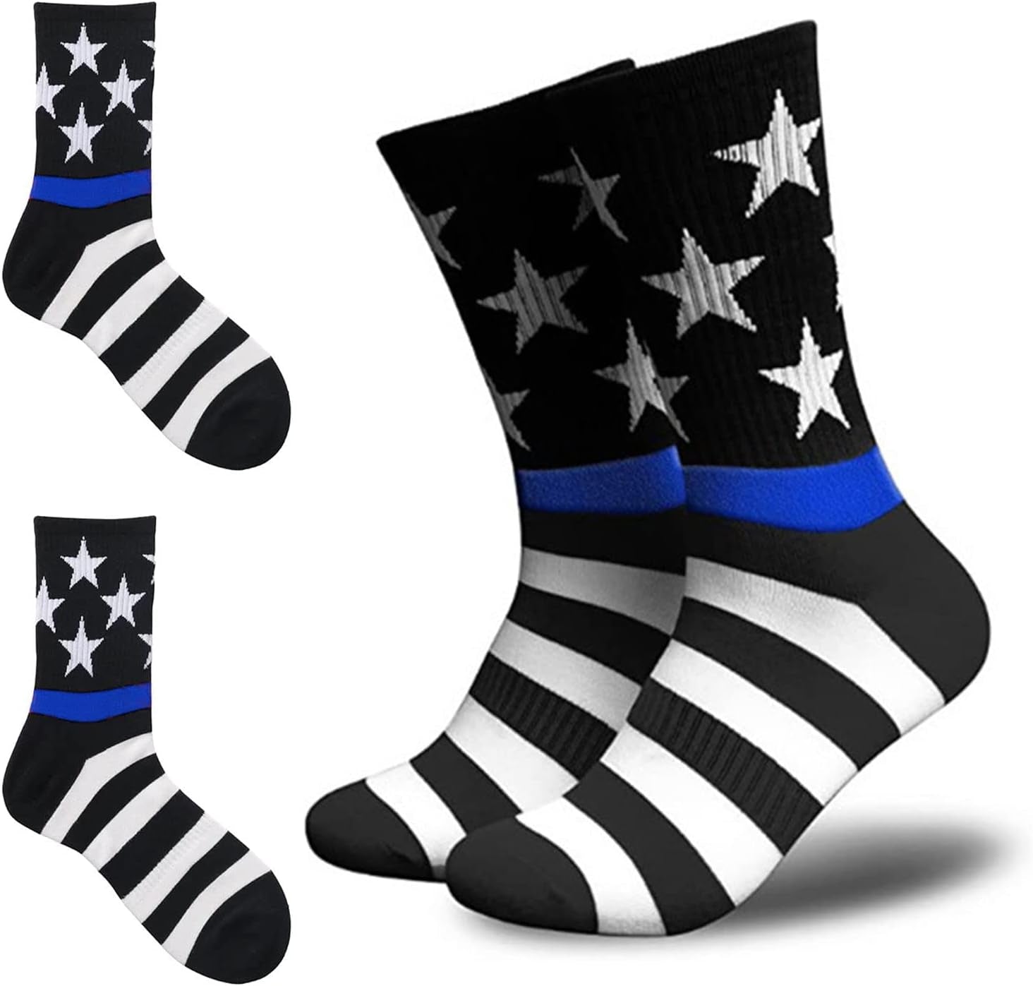 American Flag Socks for Men or Women 4Th July Middle Socks Star and Stripe Patriotic Freedom Day Gifts