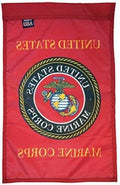 U.S. Marine Corps Nylon Military Flag, Made in the USA, 18X12