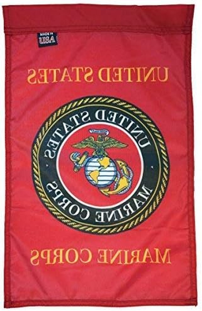 U.S. Marine Corps Nylon Military Flag, Made in the USA, 18X12"