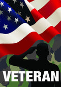 Veteran Military Garden Flag Armed Forces Soldiers Vets 12.5