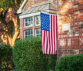 American Flag 8X12 Ft Tearproof Series for Outside, 100% in USA, Longest Lasting, Super Tough Fade Resistant Spun Polyester, High Wind US Outdoor Flags Embroidered Stars, Sewn Stripes, Brass Grommets