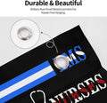 No One Fights Alone Multi Thin Line First Responder Flag 3X5 Ft Banner Indoor Outdoor Perfect Decoration