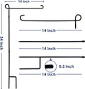 Hogardeck 2PC Garden Flag Holder Stand, Thickened Pole Sturdy and Straight Premium Yard Flag Holder Weather-Proof Metal Flagpole for American Flag, Garden Flag
