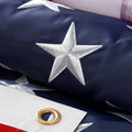 American Flag 3X5 Ft 100% in USA, Thicken American Flags for outside 3X5, Heavy Duty Durable US Flag, Fade Resistant American Flags for Outside, USA Flag with Embroidered Stars