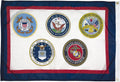 U.S. Armed Forces Nylon Military Flag, Made in the USA, 2X3'