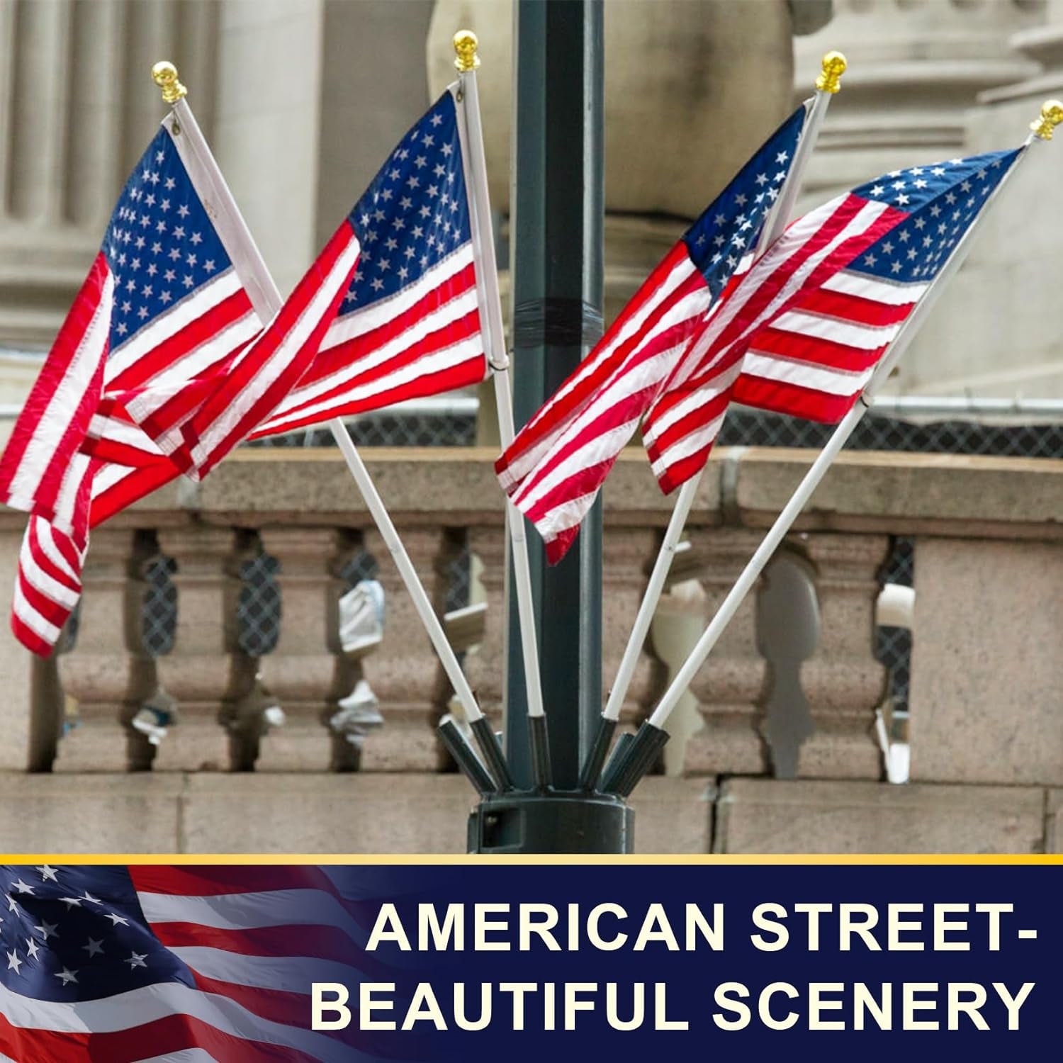 Indestructible American Flags for outside 3X5,100%Made in U.S.A 3X5Ft American Flag Outdoor Heavy Duty,All Weather American Flag 3X5 Outdoor, Deluxe Super Tough Series, Outdoor Embroidered American