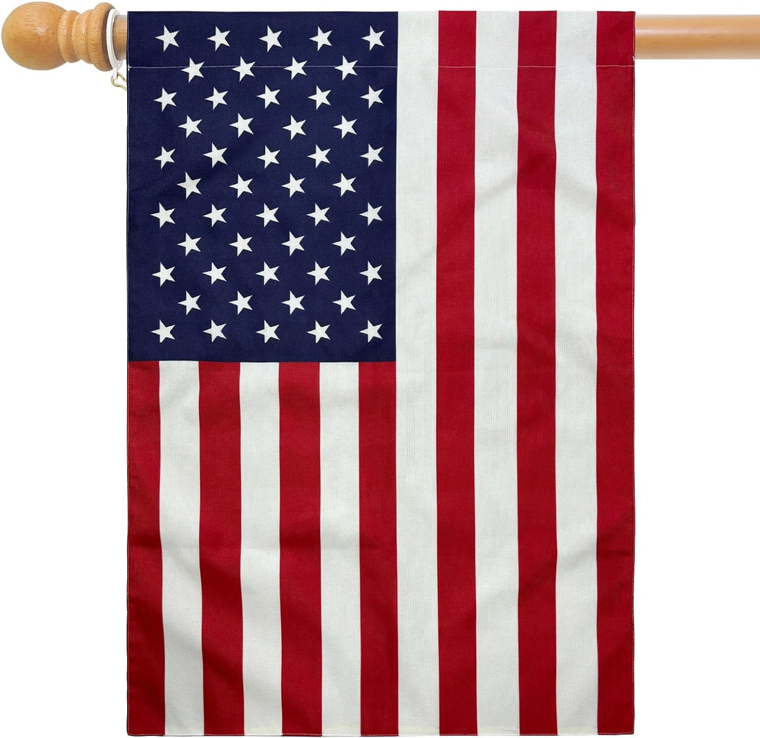 American Flag Garden Flags 28X40 House Flag Double Side for outside USA Flags for Outdoor Garden