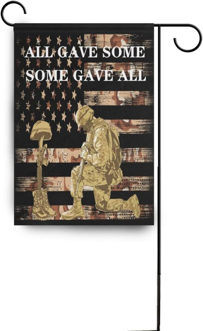 Wamika Memorial Day Garden Flag Thank You American Military Soldiers Double Sided Flags 12" X 18" American Flag Independence Day 4Th of July Patriotic Free Flag Banner Yard Outdoor Porch Decorations