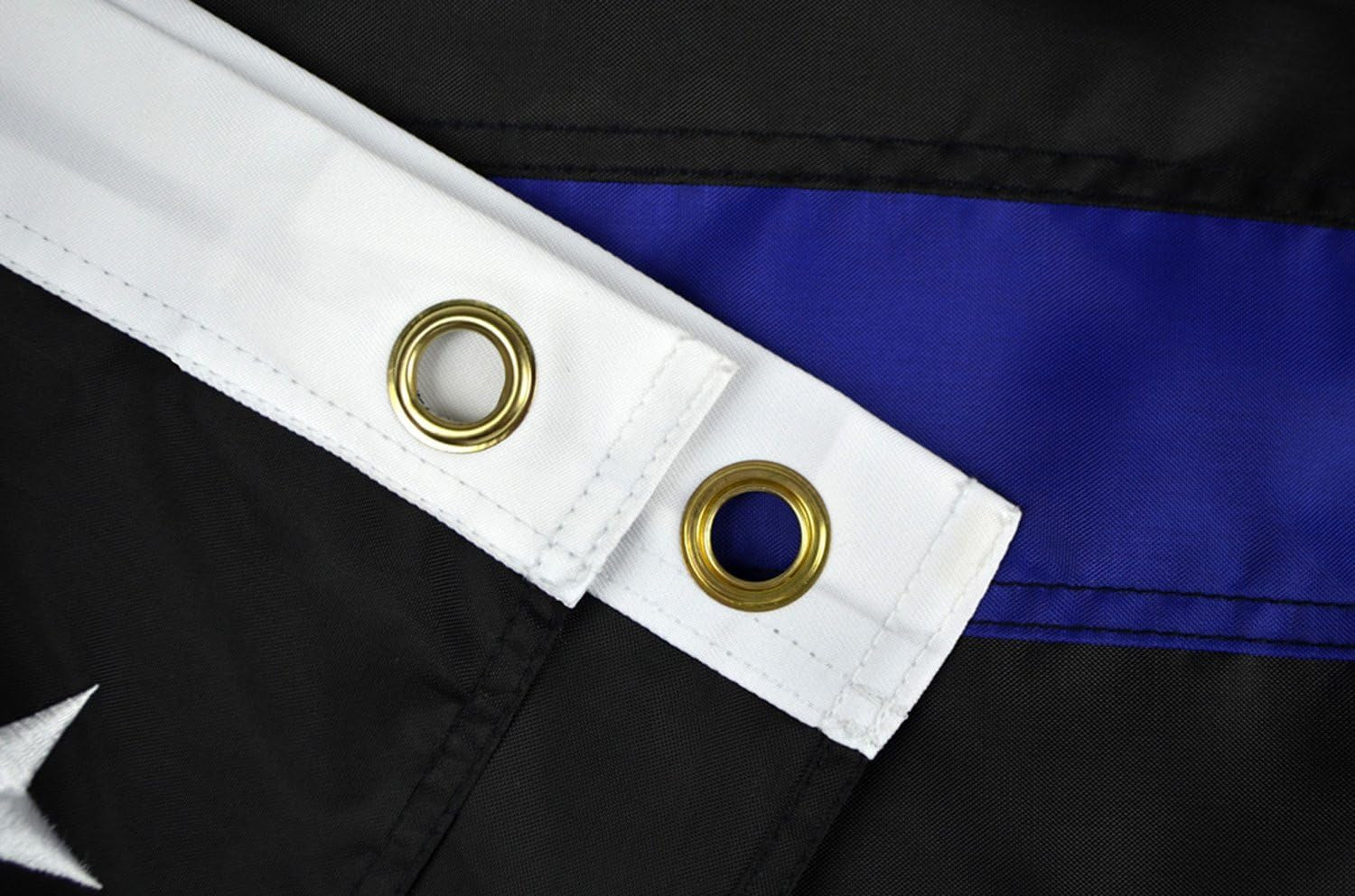 Thin Blue Line Flag, Police Flag, American Flag, Police Flag, Honoring Law Enforcement Officers, Embroidered Stars Sewn Stripes, Blue Thin Line