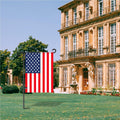 HOOSUN Garden Flag Stand Holder Pole Easy to Install Strong Sturdy Wrought Iron Fits 12.5