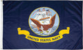 U.S. Navy Nylon Military Flag, Made in the USA, 3X5'