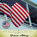 Flag Pole Kit: Includes Tangle Free Flag Pole, Flag Pole Bracket and American Flag - Made in USA. Great for Residential or Commercial. Brushed Aluminum Flag Pole. (American Classic White Kit)