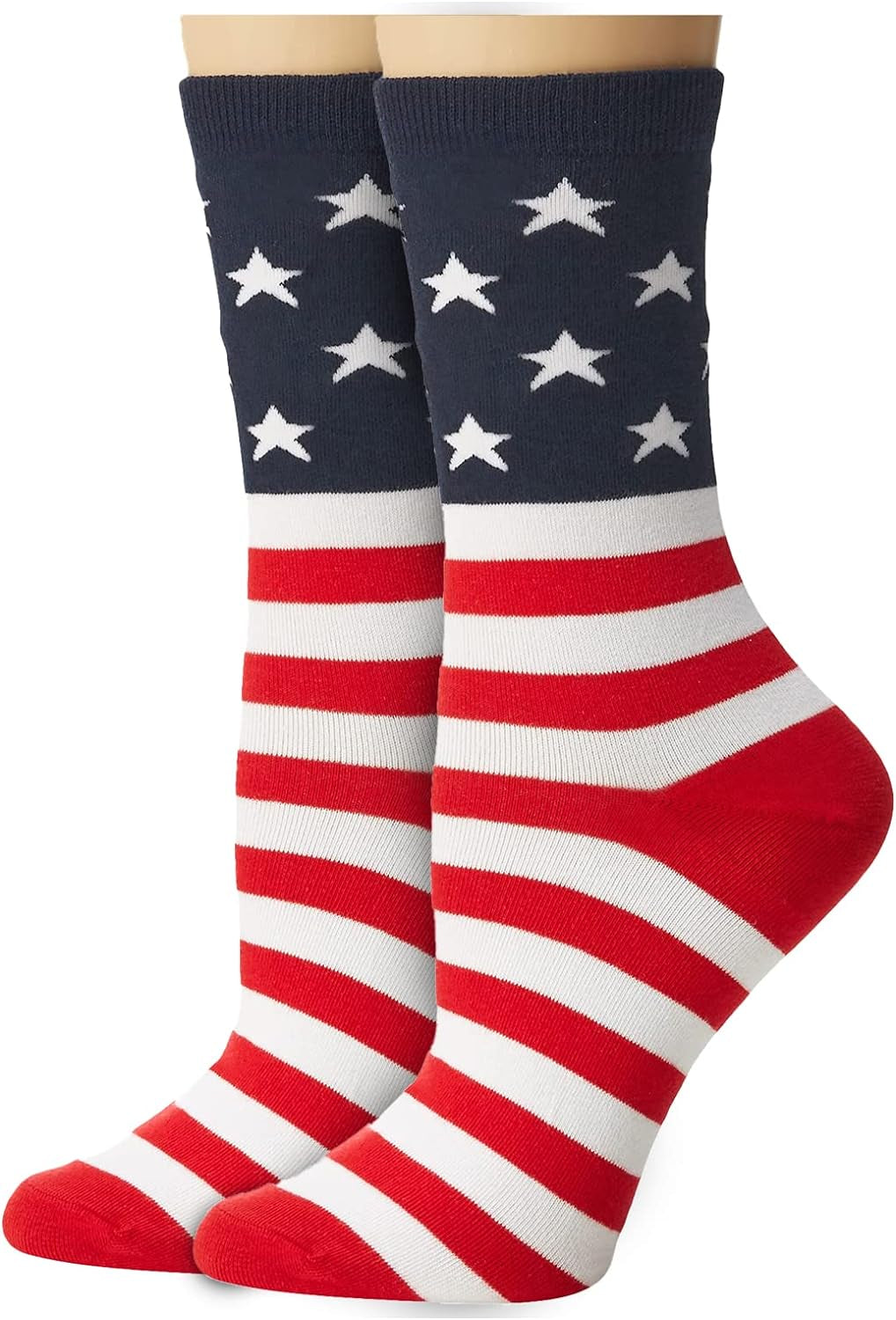 American Flag Socks for Men or Women 4Th July Middle Socks Star and Stripe Patriotic Freedom Day Gifts