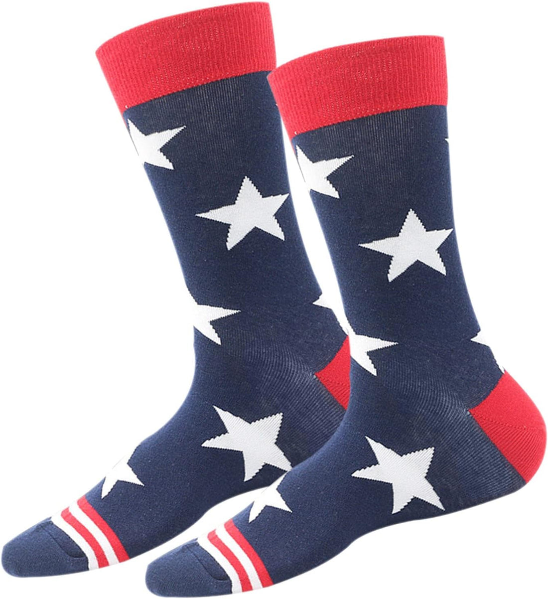 American Flag Socks for Men or Women 4Th July Middle Socks Star and Stripe Patriotic Freedom Day Gifts